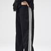 Spring Men's New Striped Wide Leg Casual Trousers