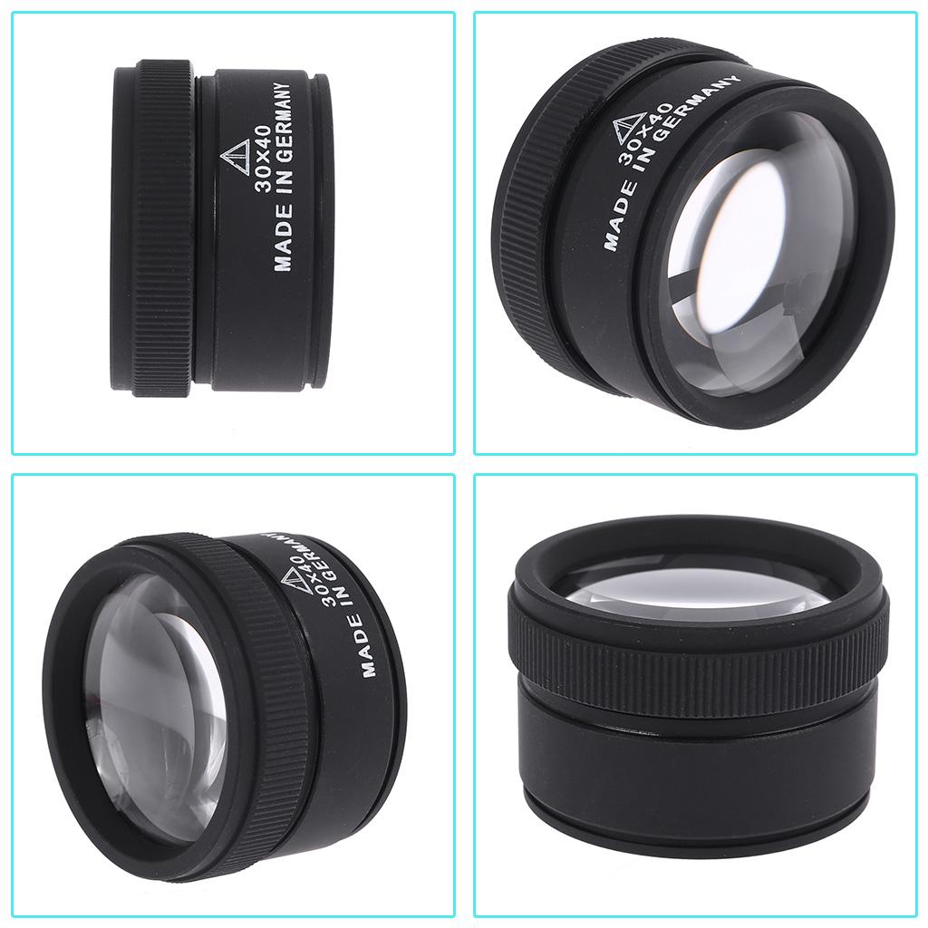 30X Optics Loupes Magnifier Microscope Magnifying Glass Lens for Jeweler Coins