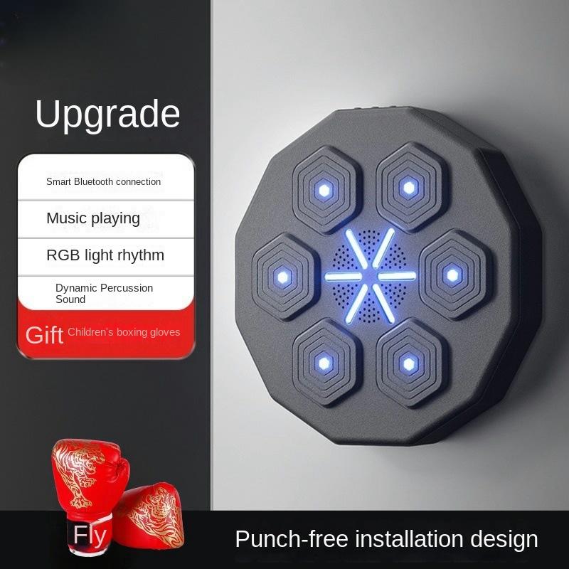Smart Music Boxing Target Fitness Home Adult and Children Boxing Wall Target Bluetooth Wireless Boxing Machine Decompression Training