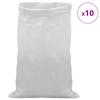 Woven Bags 10 Pcs White 60 X 110 Cm PP