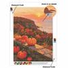 DIY Full Drill Diamond Painting Kit Autumn Harvest Pumpkins Sunset Ocean View Rhinestone Canvas Art Relaxing Handmade Gift for Adults