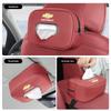 New Soft Leather Car Tissue Box Sun Visor Hanging Paper Towel Holder Storage Bag For Chevrolet Spark Captiva Cruze Z71 Sail Aveo