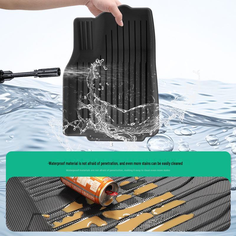 25 Tesla Model YL Floor Mats - Dirt-Resistant, Waterproof TPE Mats