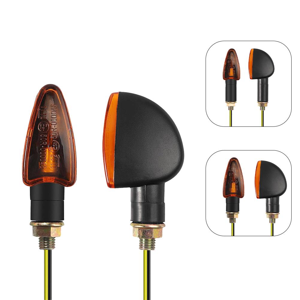 2PCS Super Bright Motorcycle Turn Signal Indicators Lights Front Rear Brake Lights Waterproof For DC12V Motorbike Scooter Quad Cruiser Off Road