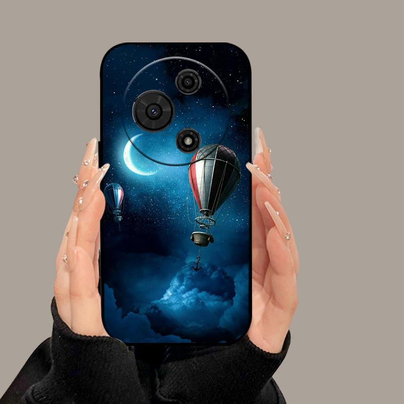 For TCL 605 T517D Case Cute Cartoon Painted Soft Silicone Cover for TCL 60 SE TCL605 60SE Luxury Shockproof Bumper Fundas Cases