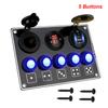 24V 12V Switch Panel For Boat Truck RV Rocker Toggle Car Lights 5/7 Buttons Cigar Lighter Adapter USB Chargers QC 3.0 PD Socket
