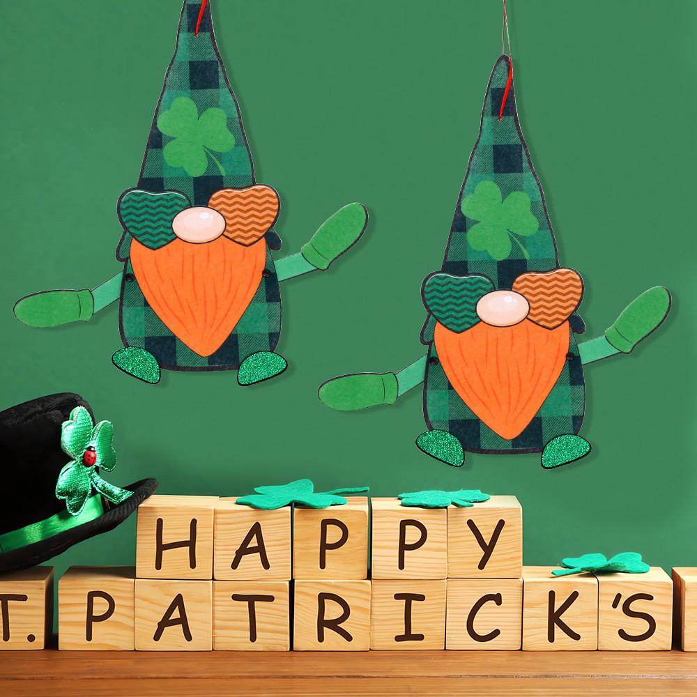 Adorable Festival Irish Nonwoven Fabric Hangings For St Patricks Day Decor Party