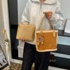 New Year's Bag, Winter New Lamb Wool Handbag, Versatile Large-capacity Mother and Child Bag, Christmas Plush Handbag.
