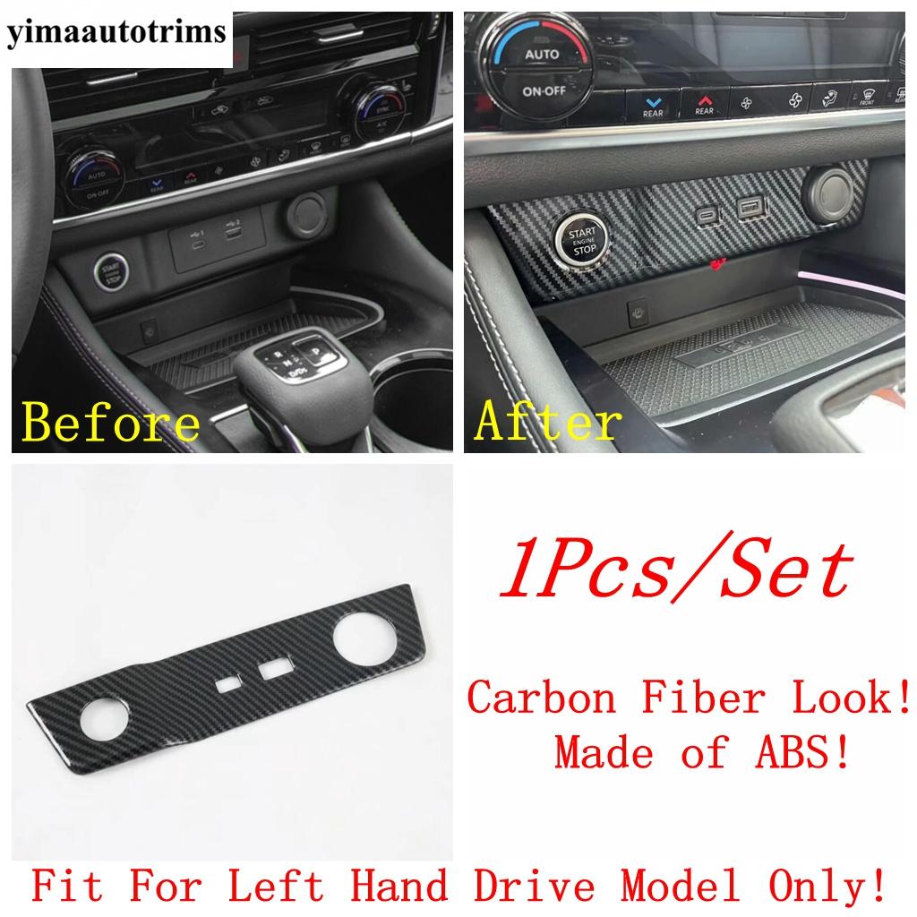 For Nissan X-Trail X Trail / Rogue T33  - 2026 AC Air Vent Steering Wheel Gear Water Cup Cover Trim Carbon Fiber Accessories
