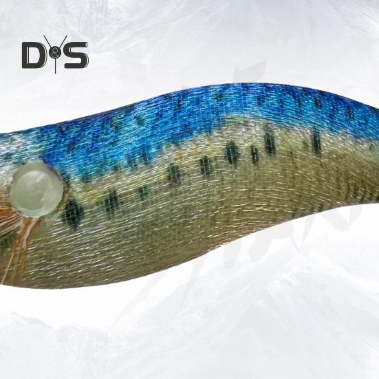 7CM/4.6G Luminous Shrimp Bait with Squid Jig Hook Sinker Realistic Bionic Artificial Lure Saltwater Freshwater Bass Walleye Trout Fishing Accessories