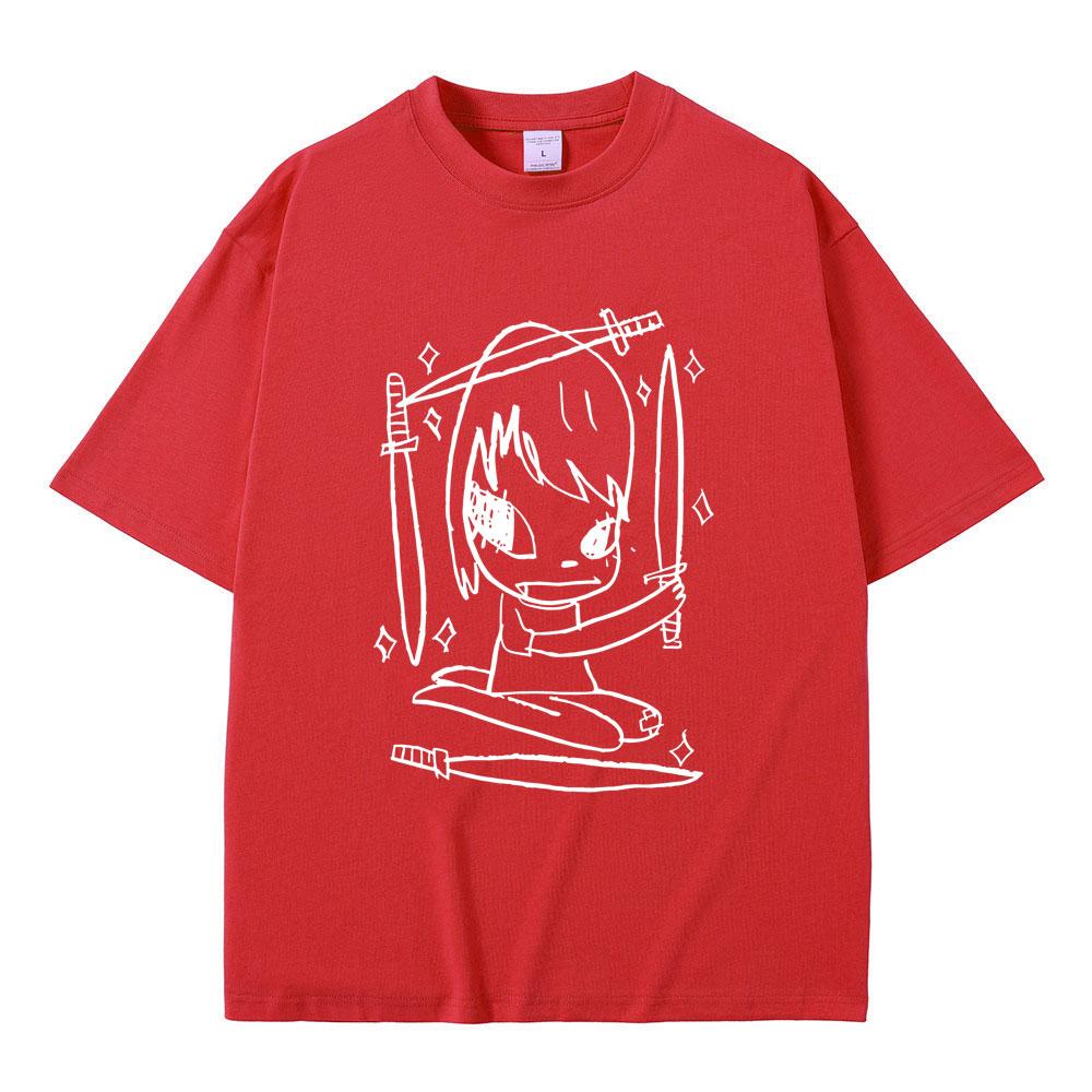 Yoshitomo Nara Graphic Tshirt Summer Unisex Women Casual High Quality Soft Cotton T Shirts Male Fashion Funny Tshirt Streetwear