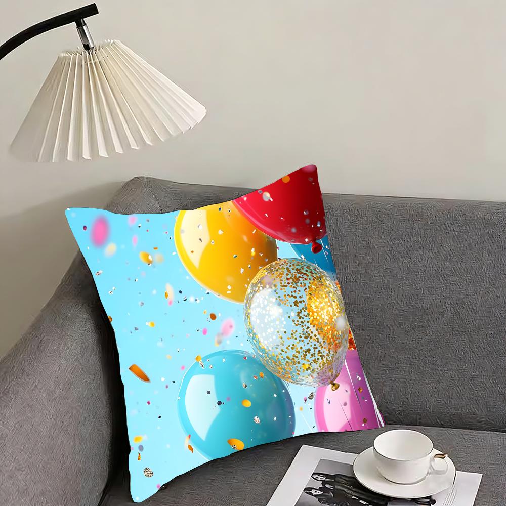 Balloon Fashion Cushion Cover Pillowcase Ultra Soft Skin Friendly Fabric Cloud Like Comfort  Concealed Zipper