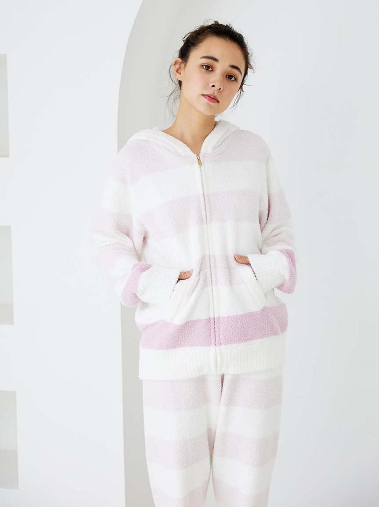 Gelato Pique Baby Moko Gestreifter Hoodie Einheitsgröße (PWNT245021) Damen Rosa,