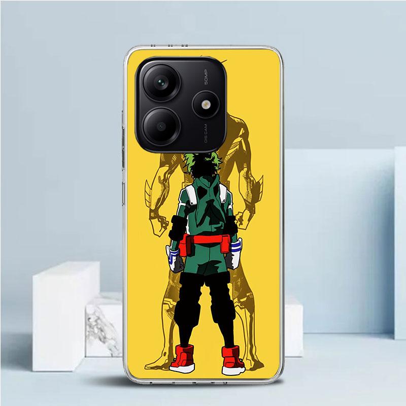 Midoriya Izuku Deku MHA My Hero Phone Case For Xiaomi Redmi Note 15 14 14S 13 12S 12 Pro Plus 11S 11 11T 11E 10S 10 + Soft TPU B