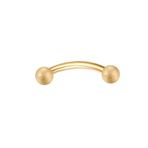 Bobisty Eyebrow Tragus Studs Stainless Steel Curved Barbell Dangle CZ Belly Lip Cartilage Daith Surface Piercing Jewelry
