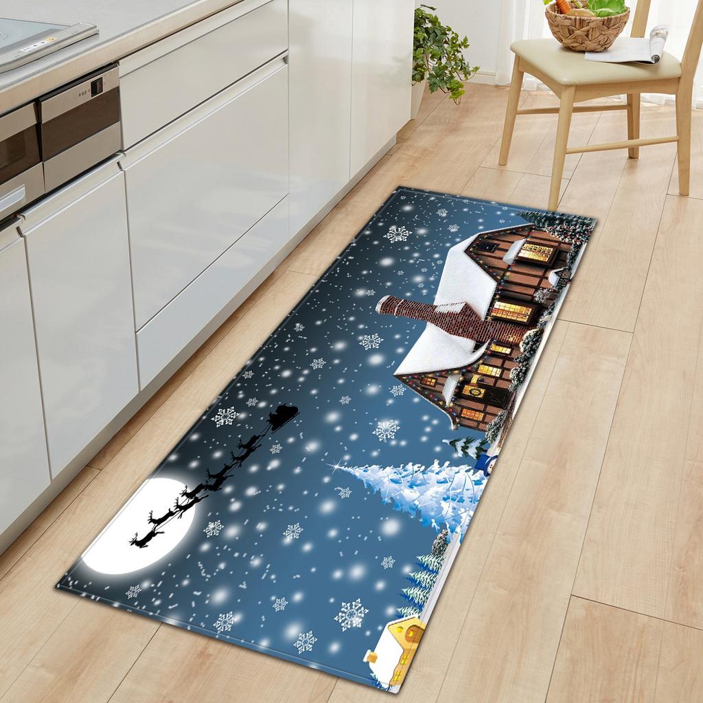 Christmas Kitchen Sand Carpet Doormat Long Floor Mat