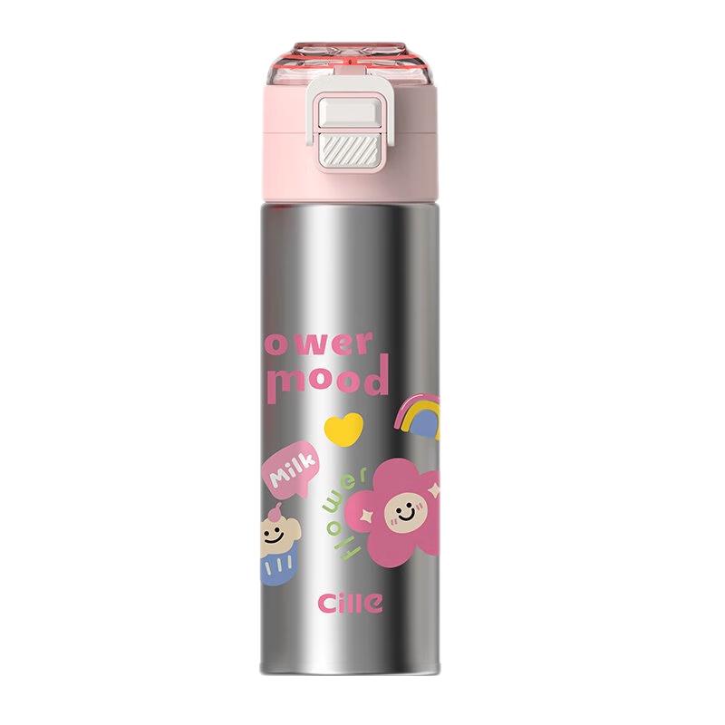 Xile 316 Stainless Steel Dual-Drink Insulated Water Bottle