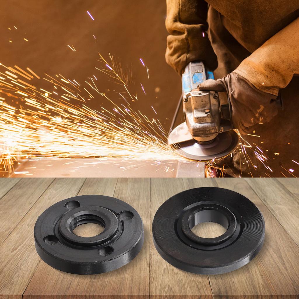 2 Pc Press Plate For 125 Type Angle Grinder To 100 Type Inner Outer Flange Nut Set Press Plate Power Tool Accessories