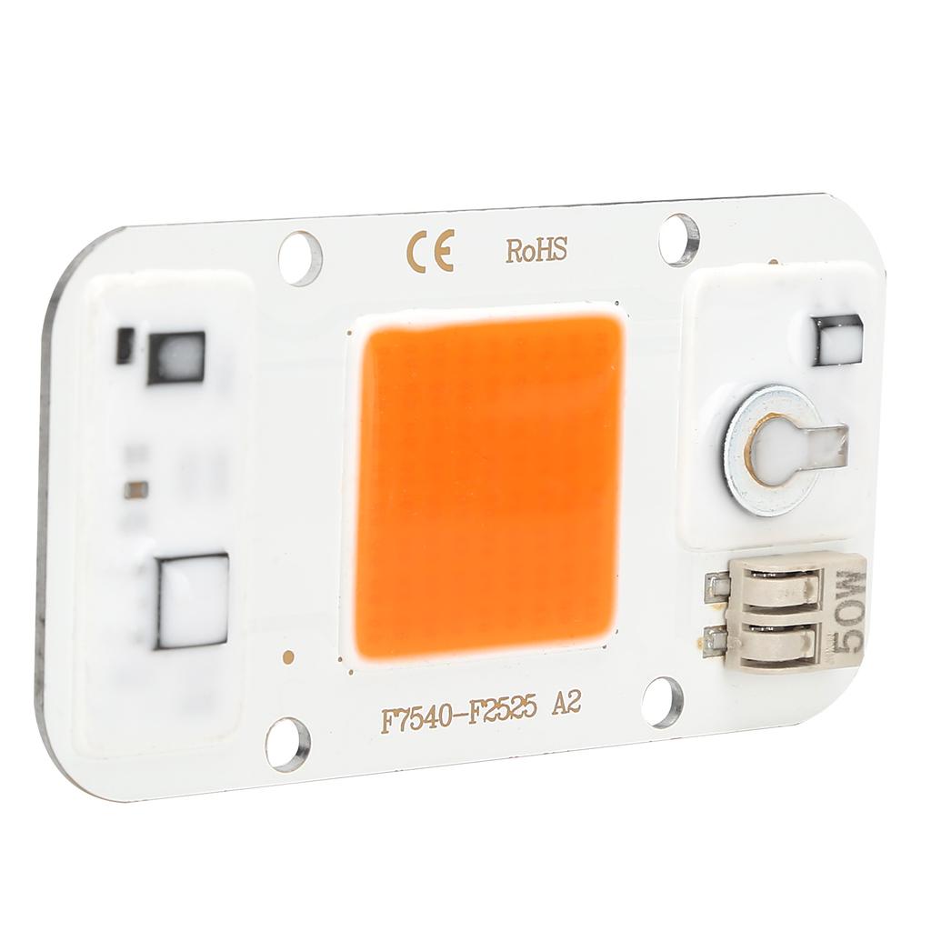 220V Hochspannung Treibefreie Lichtquelle 50W LED-Chip LED Integrierte Lampenperle für Pflanzenwachstumslicht