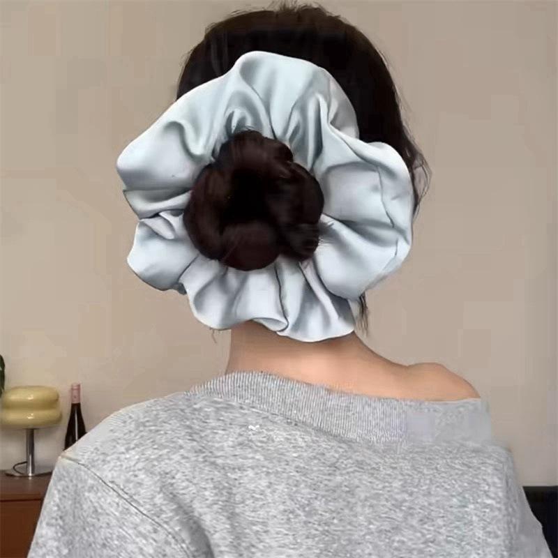 Lace-faced High-end Large-sized Bellyband Hair Tie with High Elasticity for Ponytail Hair Care