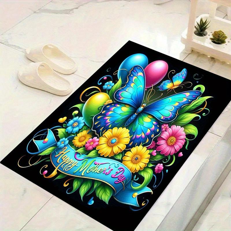 

1pc Happy Mother s Day Print, Design Indoor Area Rug, Soft, Anti-Slip, and Durable Gaming Room Decor for Bedroom, Living Room, and Exercise 60cm by 90cm