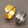 Adjustable Open-Ended Xiangyun Thimble Ring for Hand Sewing and Mending