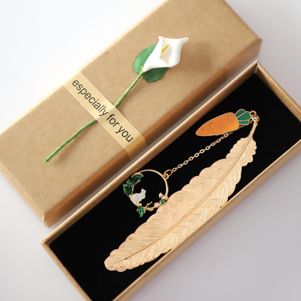 Koi Palace Metal Bookmark - Chinese Style Graduation, Birthday & Valentine's Gift for Girls & Boys