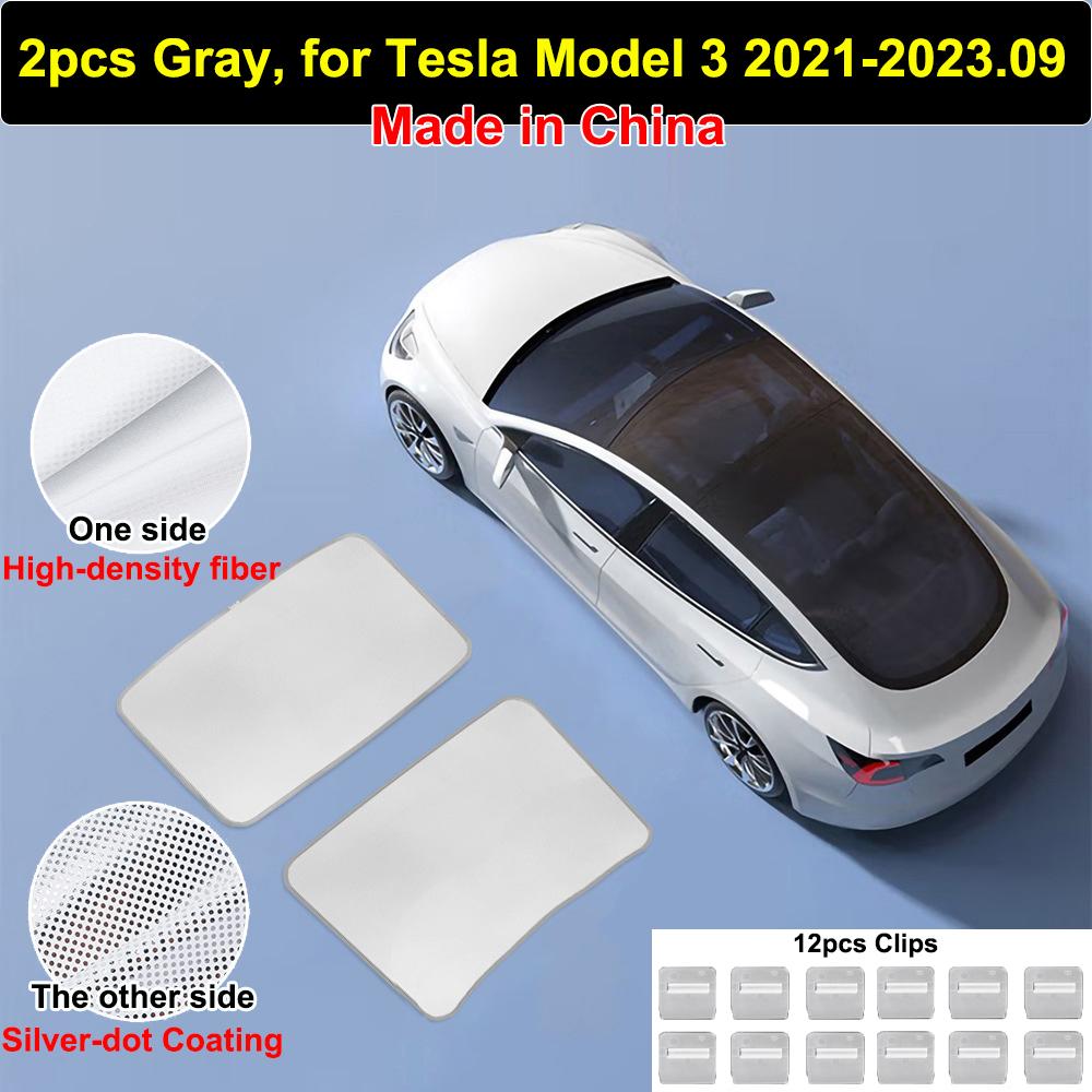 Car Sunroof Sunshade for Tesla Model 3 Highland 2024 2025 Glass Roof Sun Shade Cover UV Blinds Protector Kids M3 2023 Accessory