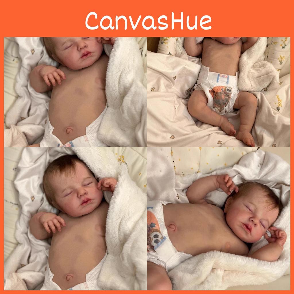 Silicone Baby Reborn Doll 49cm With 3d Skin For Collectors And Giftgiving