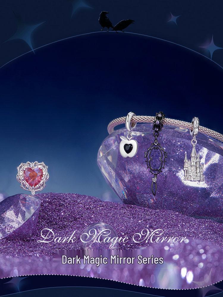 Magic Castle Pendant DIY Bracelet, S925 Sterling Silver, Platinum-Plated.