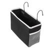 Bedside Storage Basket Hook Hanging Canvas Bag Rail Organization Shelf for Dormitory Office Living Room