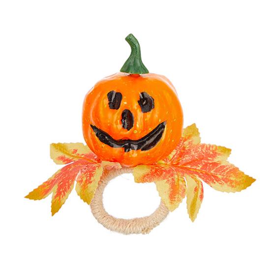 Halloween Napkin Ring Pumpkin Eyeball Spider Skull Napkin Holder for Dinner Table