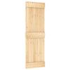 VidaXL Sliding Door and Hardware Kit 70x210 Cm Solid Pine 3332658