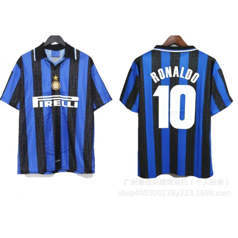 Großhandel Serie A klassisches Retro-Fußballtrikot AC Mailand Kaka Inter Mailand Heim- und Auswärtstrikot Kurzarm undertaking consignment