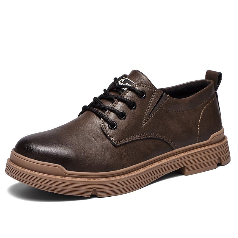 

Кожаные рабочие защитные ботильоны для мужчин, мужские ботинки со сваркой и противоожоговым стальным носком, неразрушимая обувь 36