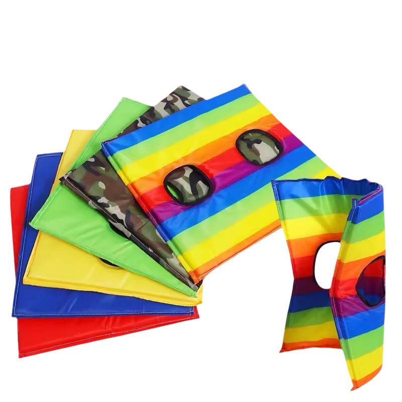 Kindergarten Springboard Outdoor Multiplayer Sports Prop Jumping Foam Pad Kid's Outdoor Multifunction Game Pad 2-hole Game Board