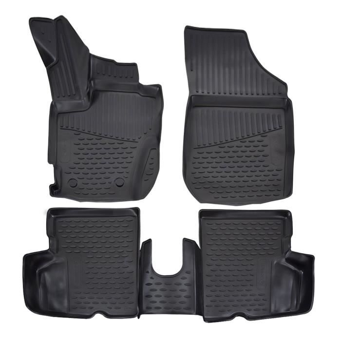 J&J AUTOMOTIVE | Exclusive 3D Rubber Floor Mats For Renault Captur 2013-2019