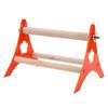 Orange Wooden Tripod Toys Table Toy Portable Outboard Tripod Toy for Parrot Big Size