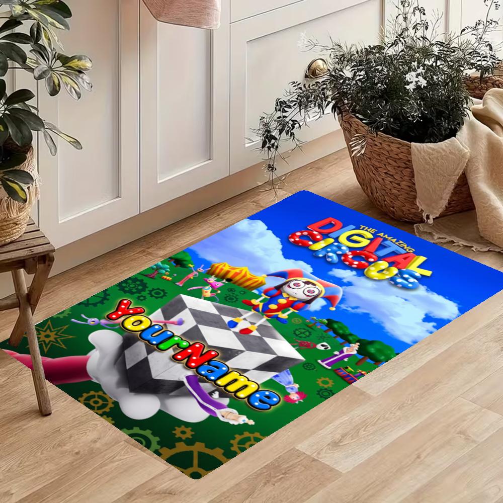Digital Circus Customize Your Name Kitchen Rug Runner Rug Laundry Mat Hallway Entryway The Best Gift Choice