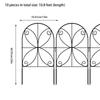 Recinzione da Giardino 10 Pezzi Recinzione Decorativa per Fioriere Bordura Robusta per Paesaggistica Resistente alle Intemperie Forniture da Giardinaggio Esterno