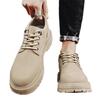 Men's shoes autumn British style men's casual leather shoes work non-slip wear-resistant tooling labor insurance sports low-top Martin boots
