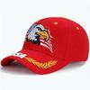 Men's and Women's American Flag Eagle Embroidery Baseball Cap - Korean Style Duckbill, Fashionable Outdoor Sunshade Hat