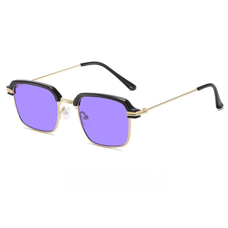 New Stylish Men's Blue Light Blocking Glasses Women Fashion Elegant Computer Eyewear for Gaming Colorful Half Frame Spectacles
