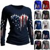 Women's Daily Casual Long-sleeved Printed O-neck Top