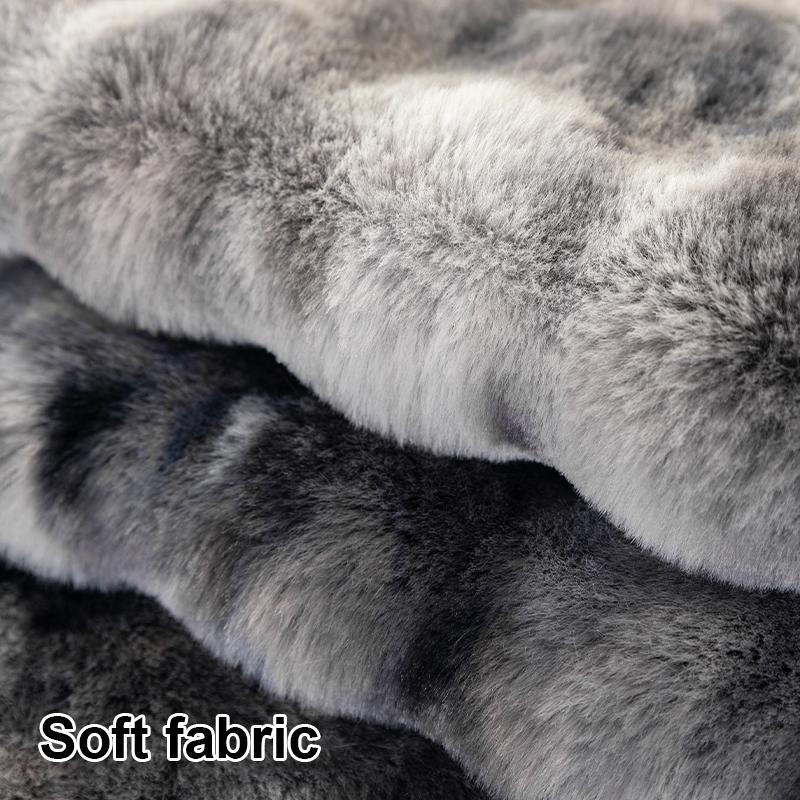 Plyšový gradientní sametový potah na pohovku pro zimní teplo, zesílený plyš, jemný a měkký, oblíbený mazlíčky, protiskluzová ochrana pohovky