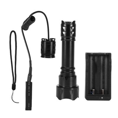 Outdoor XML T62 LED Taschenlampe Konvexe Linse Variabler Fokus Taschenlampe für Radfahren Camping Notfall(schwarz