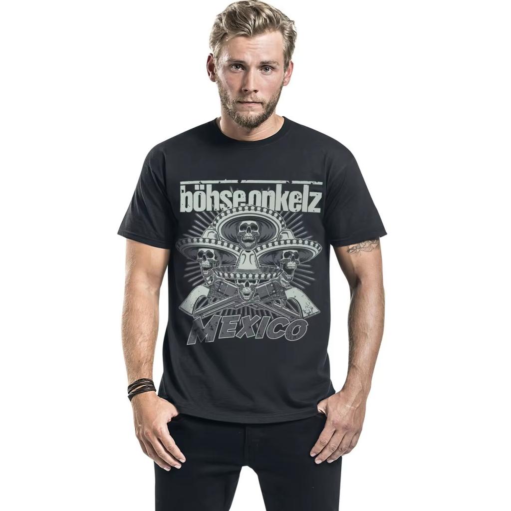 Best Bhse Onkelz Pattern Pure Cotton Unisex Summer Short Sleeve Luxury Retro Casual Fashion Brand Unisex And Unisex TShirt