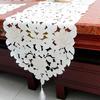 Table Runner Home Decor Placemat Embroidered Vintage Lace Table Decoration White Flower
