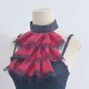 Court Detachable Lace Ruffle Fake Collar Layered Neck Collar Party Dress Decorative Neckwear Cosplay Props Accessory