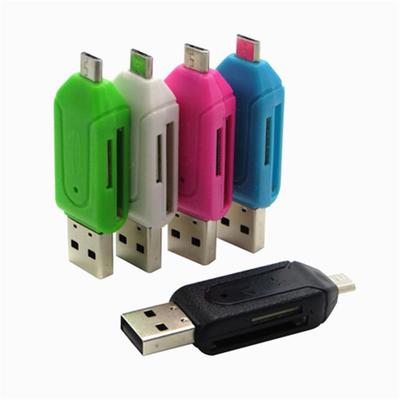 2 ב-1 USB OTG מתאם אוניברסלי Micro USB TF SD Card Reader Conventer